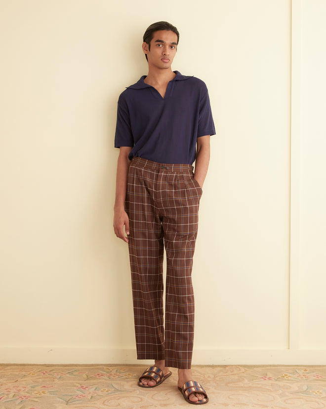 Dunham Plaid Trousers MENS TROUSERS BODE New York