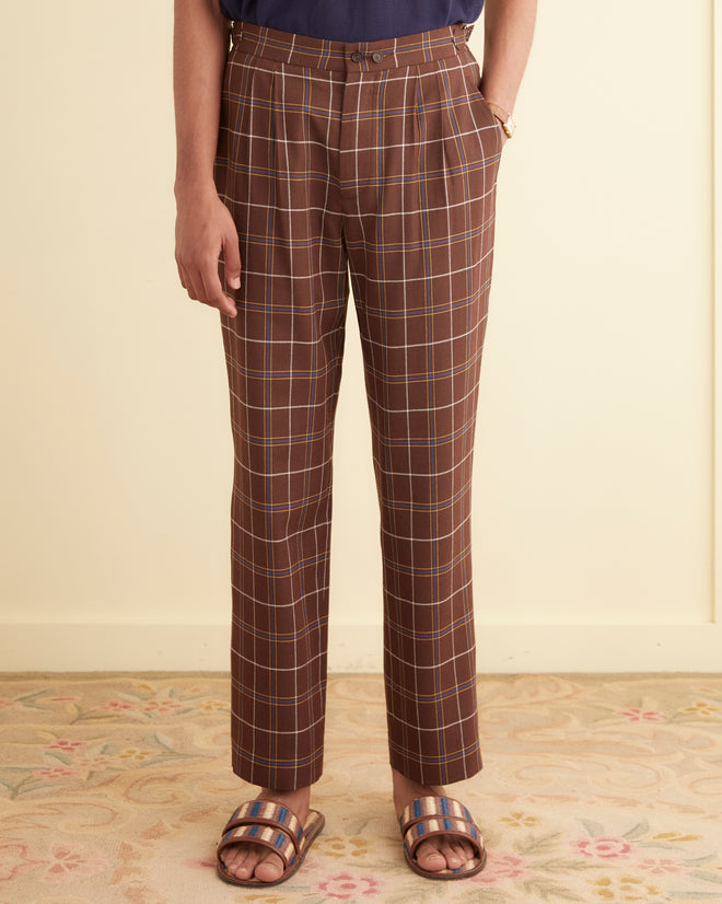 Dunham Plaid Trousers MENS TROUSERS BODE New York