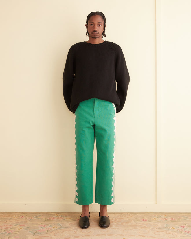 Ripple Appliqué Trousers MENS TROUSERS BODE New York