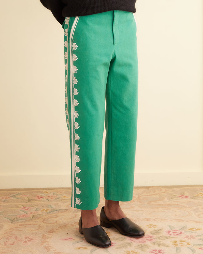 Ripple Appliqué Trousers MENS TROUSERS BODE New York