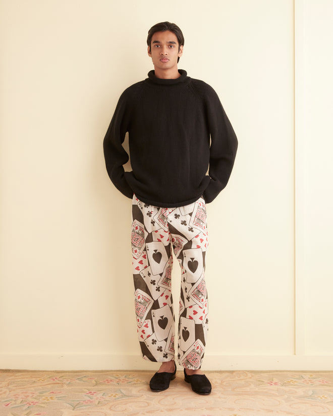 Ace of Spades Pajama Pants MENS TROUSERS BODE New York