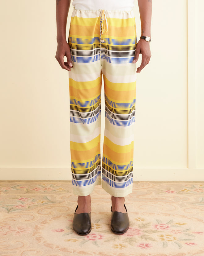 Sunset Stripe Pajama Pants MENS TROUSERS BODE New York