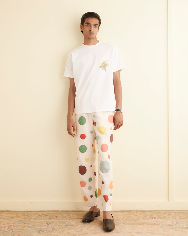 Embroidered Bouquet Pocket Tee MENS CUT AND SEW BODE New York