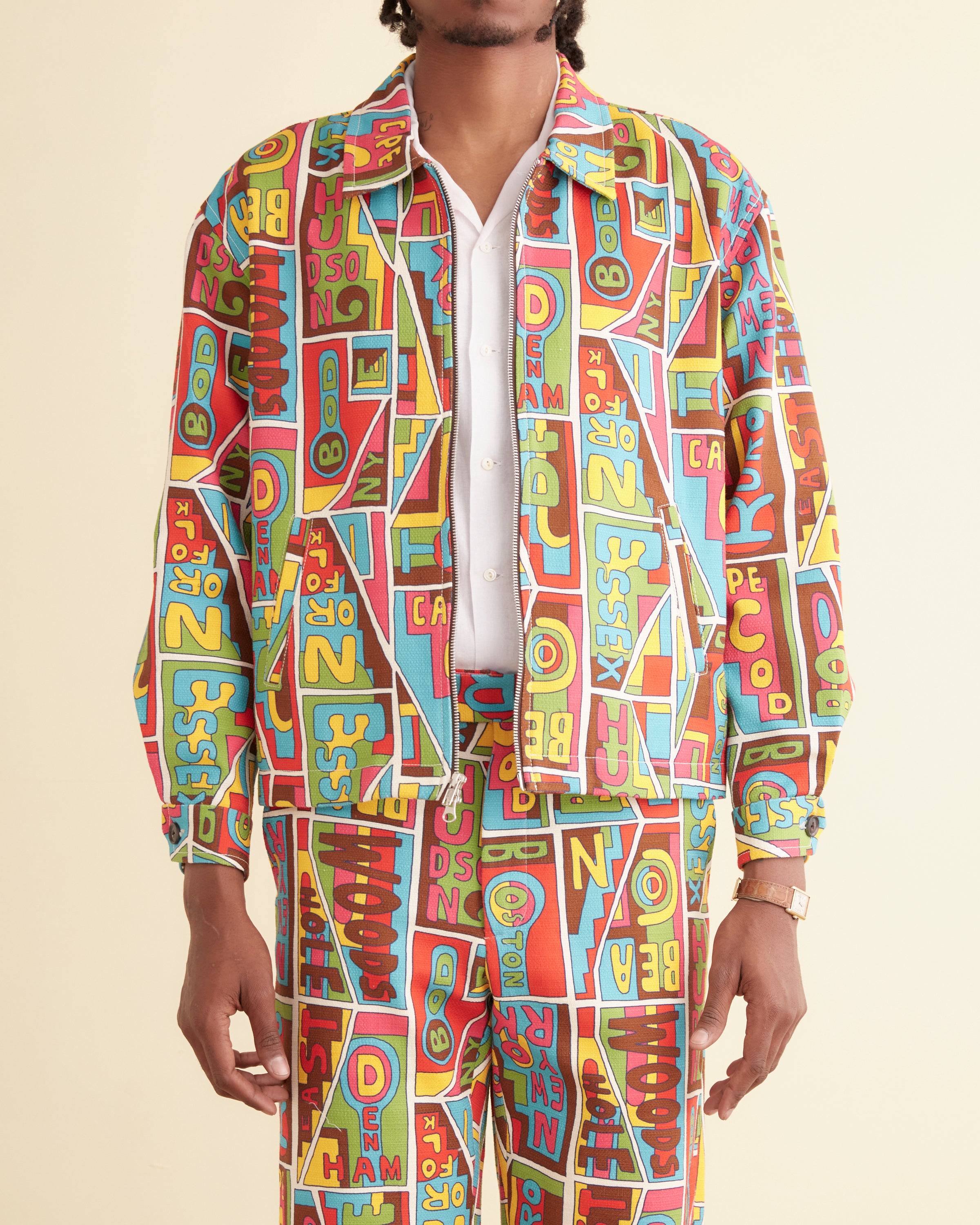 ジャケット・アウター Ethnic Embroided Design No Collar Jacket SZ-SS25_ANTIQUE-