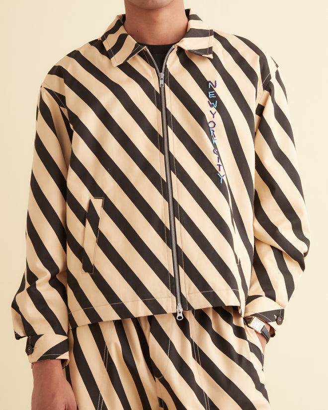 Domino Stripe Jacket MENS JACKETS BODE New York