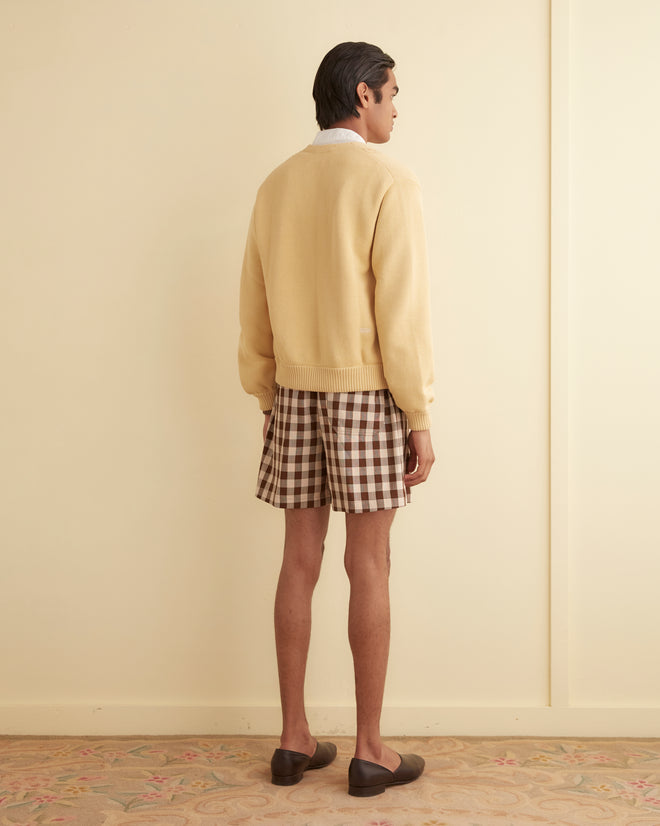 Double-Breasted Cardigan - Cream MENS KNIT TOPS BODE New York