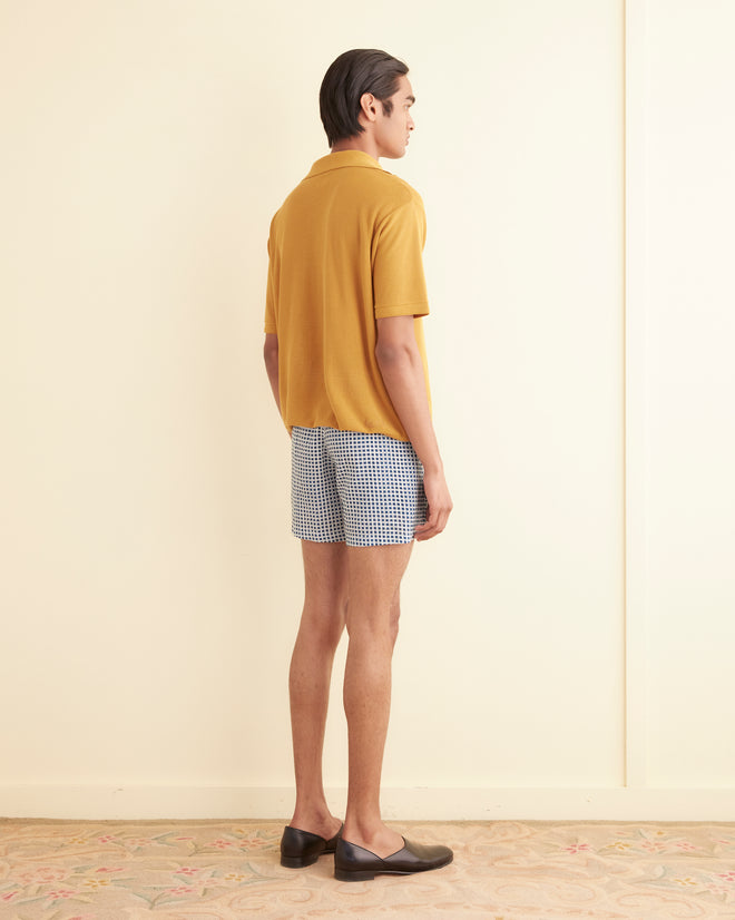 Boxy Polo - Mustard MENS KNIT TOPS BODE New York
