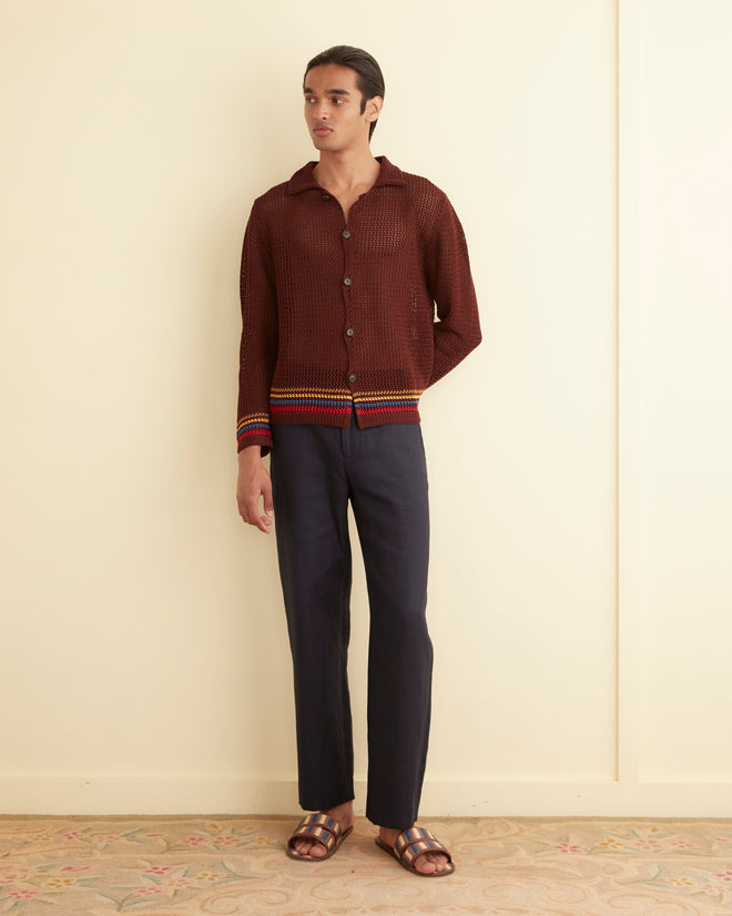 Bayberry Multi Overshirt MENS KNIT TOPS BODE New York