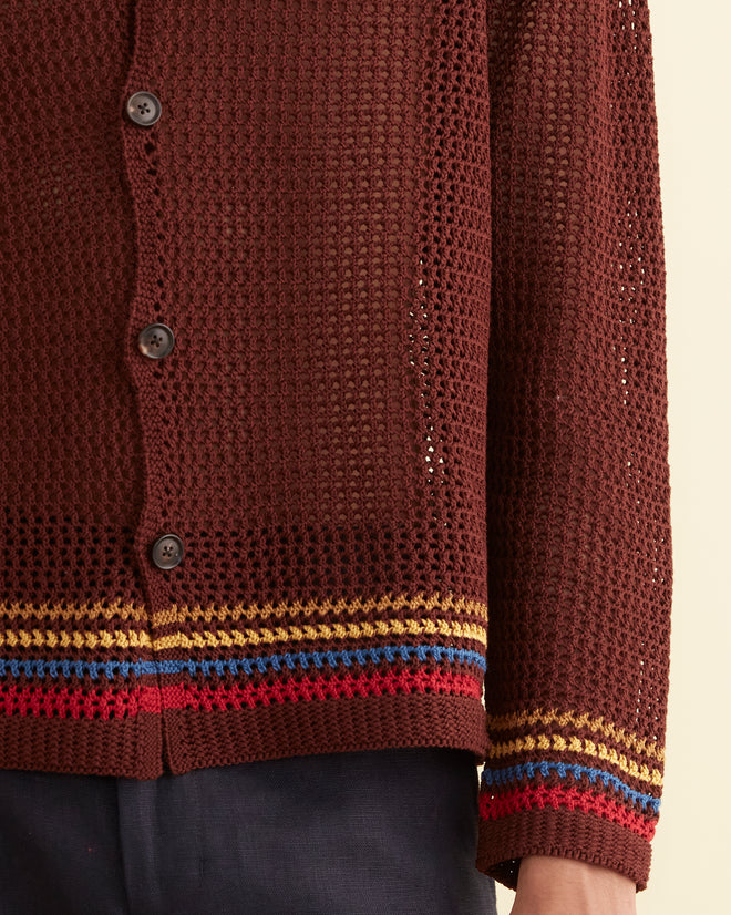Bayberry Multi Overshirt MENS KNIT TOPS BODE New York