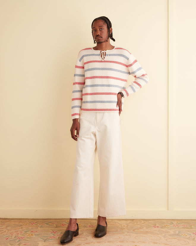 Bay Stripe Sweater MENS KNIT TOPS BODE New York