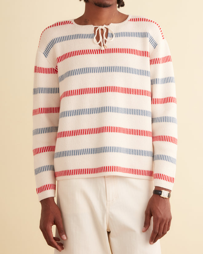 Bay Stripe Sweater MENS KNIT TOPS BODE New York
