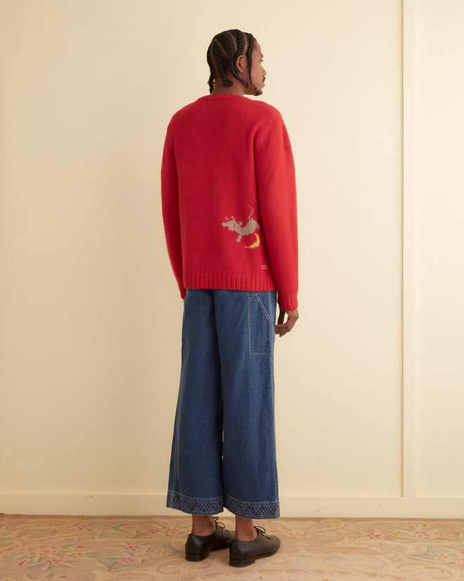 Novelty Prose Cardigan MENS KNIT TOPS BODE New York