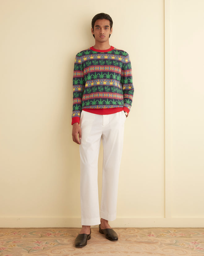 Marin Jacquard Sweater MENS KNIT TOPS BODE New York