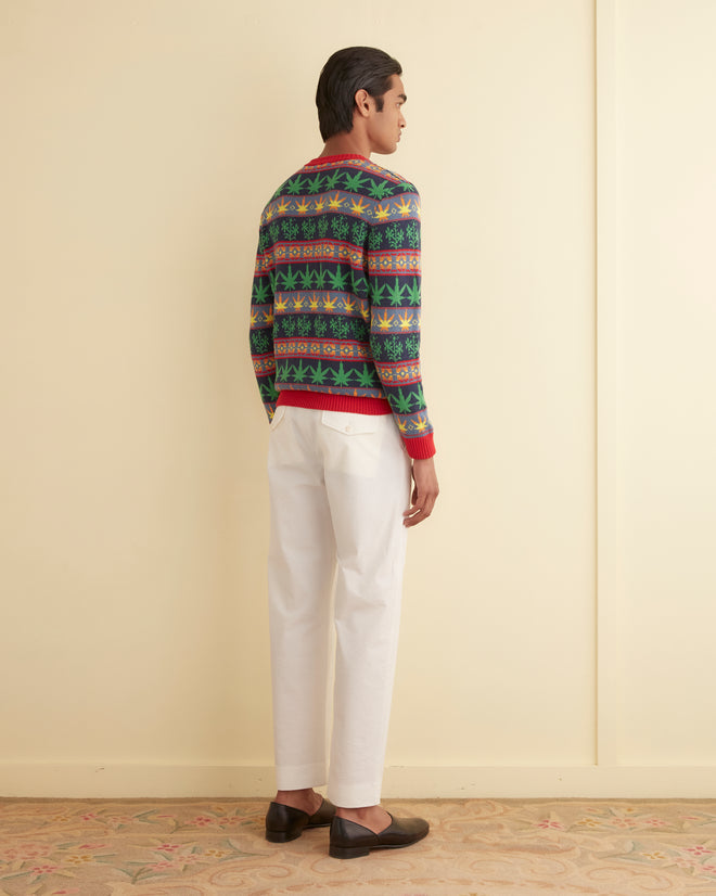 Marin Jacquard Sweater MENS KNIT TOPS BODE New York