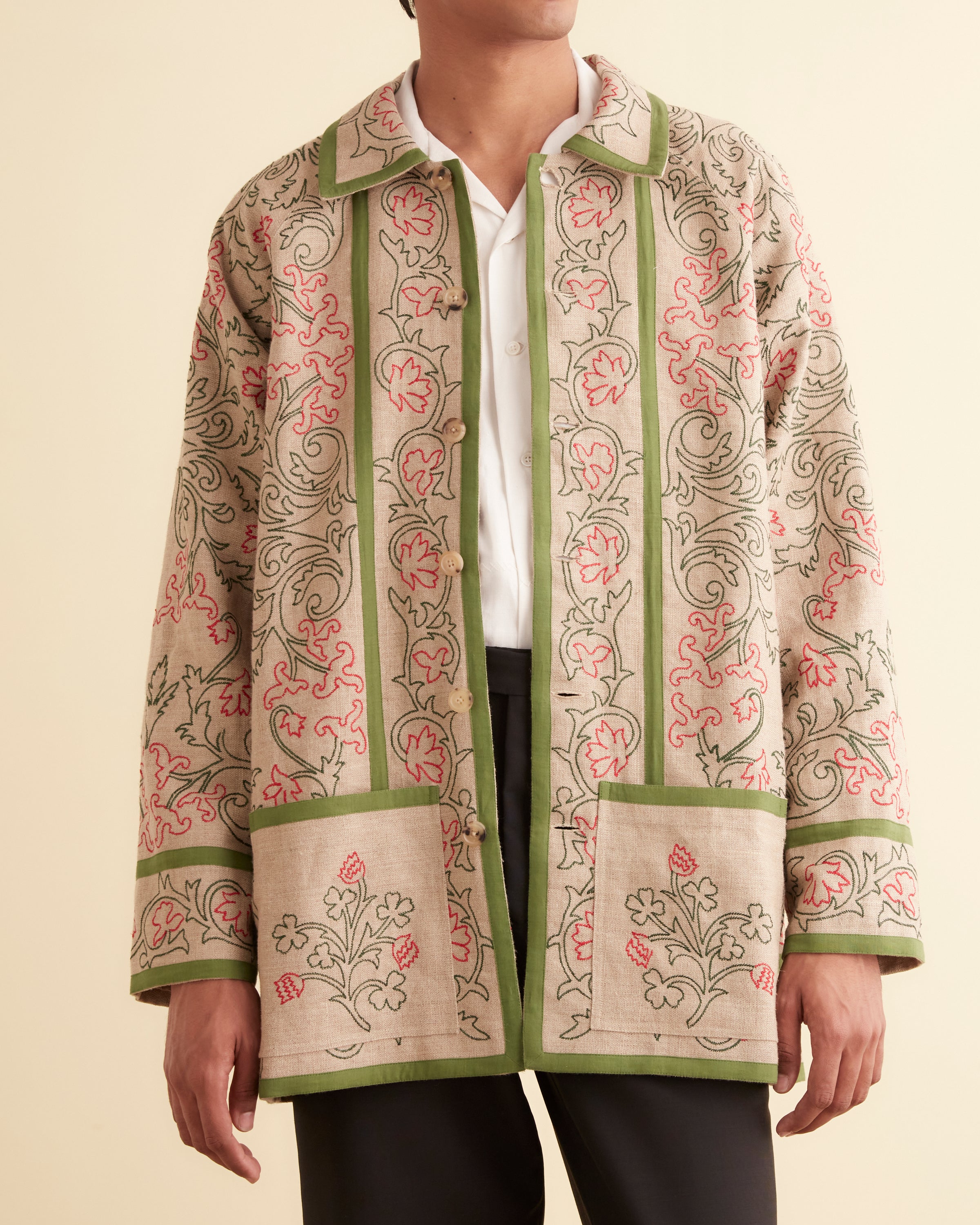 Embroidered Trumpetflower Coat – BODE
