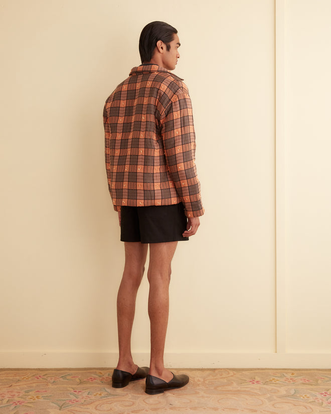 Russet Plaid Quilt Jacket MENS OUTERWEAR BODE New York