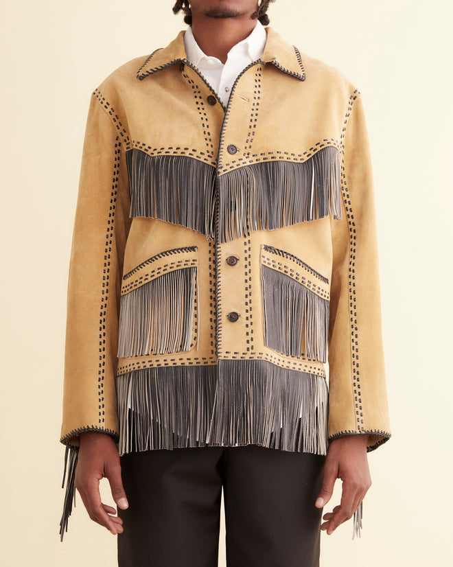 Duo Suede Appalachian Jacket MENS OUTERWEAR BODE New York