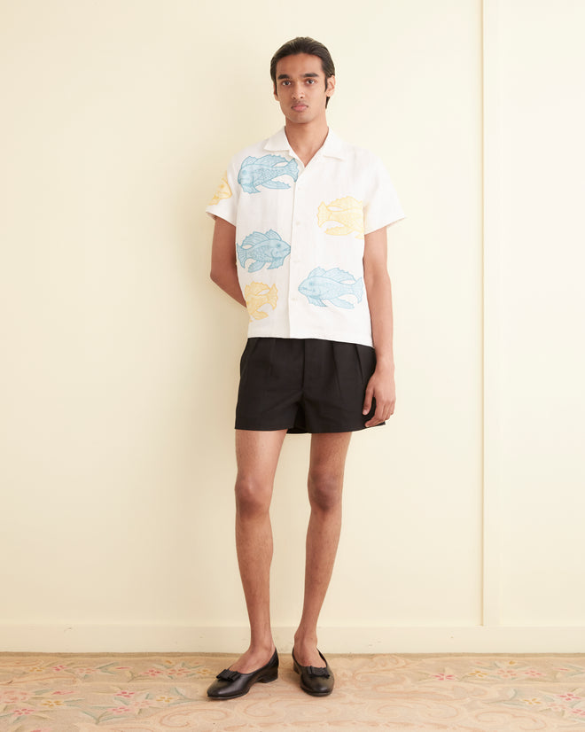 Piscine Appliqué Short Sleeve Shirt MENS SHIRTS BODE New York
