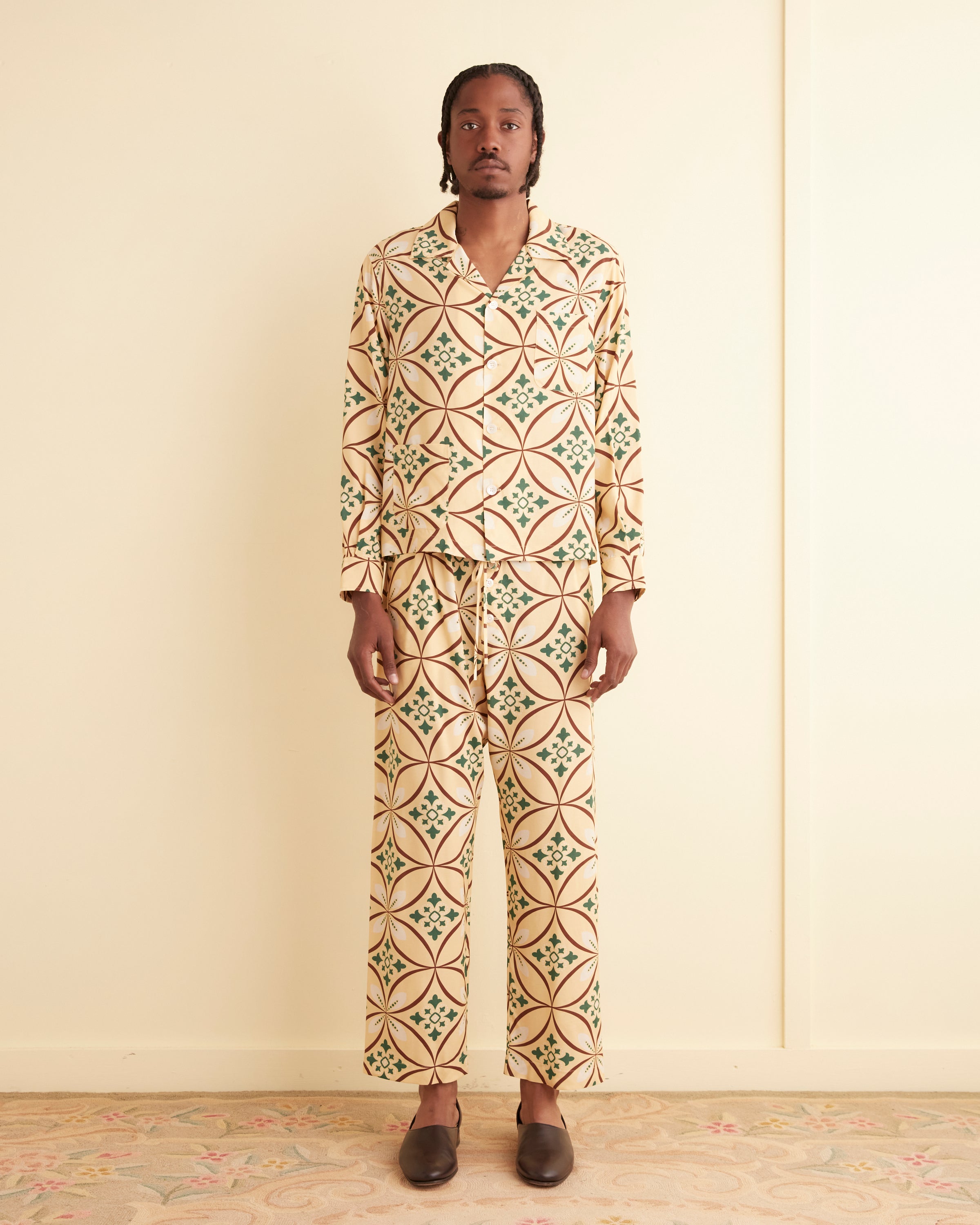 美品　todayful Geometric Pajamas Shirts/F Greer Long Sleeve Shirt – BODE