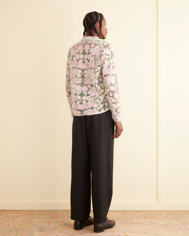 Peony Lace Long Sleeve Shirt MENS SHIRTS BODE New York