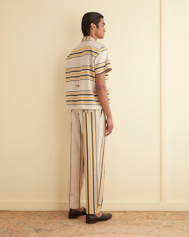 Namesake Stripe Short Sleeve Shirt MENS SHIRTS BODE New York