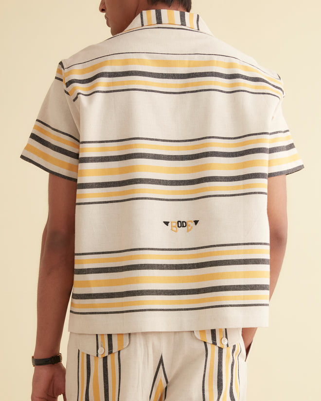 Namesake Stripe Short Sleeve Shirt MENS SHIRTS BODE New York