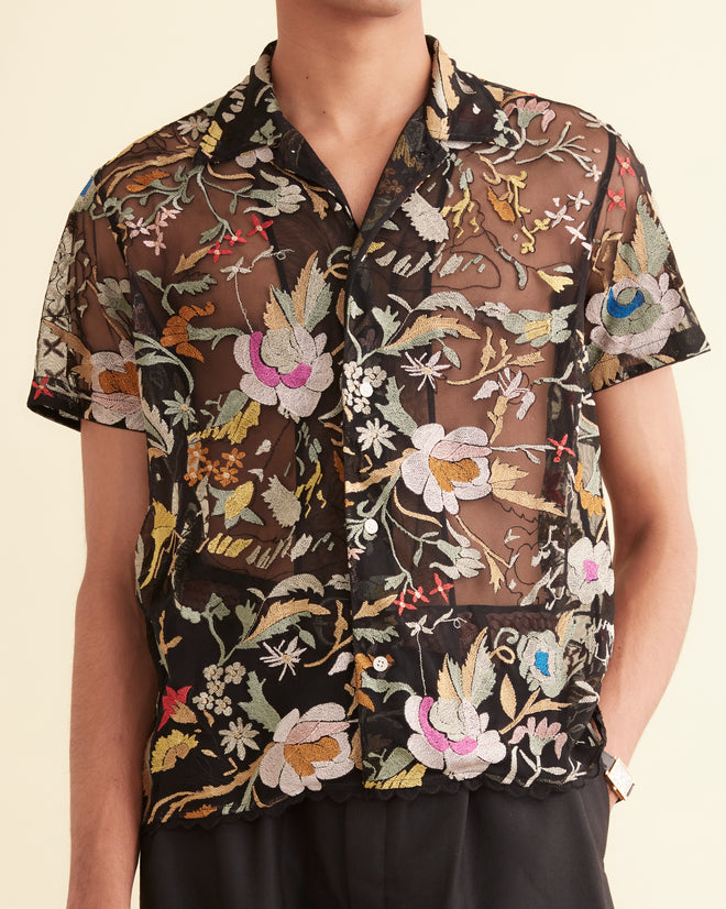Heirloom Floral Short Sleeve Shirt MENS SHIRTS BODE New York
