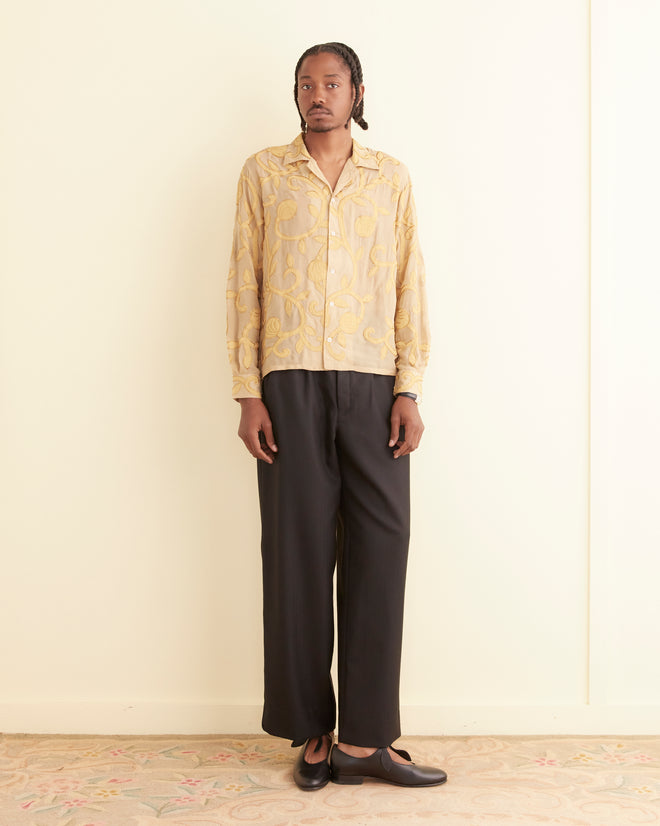 Appliqué Harlayne Long Sleeve Shirt MENS SHIRTS BODE New York