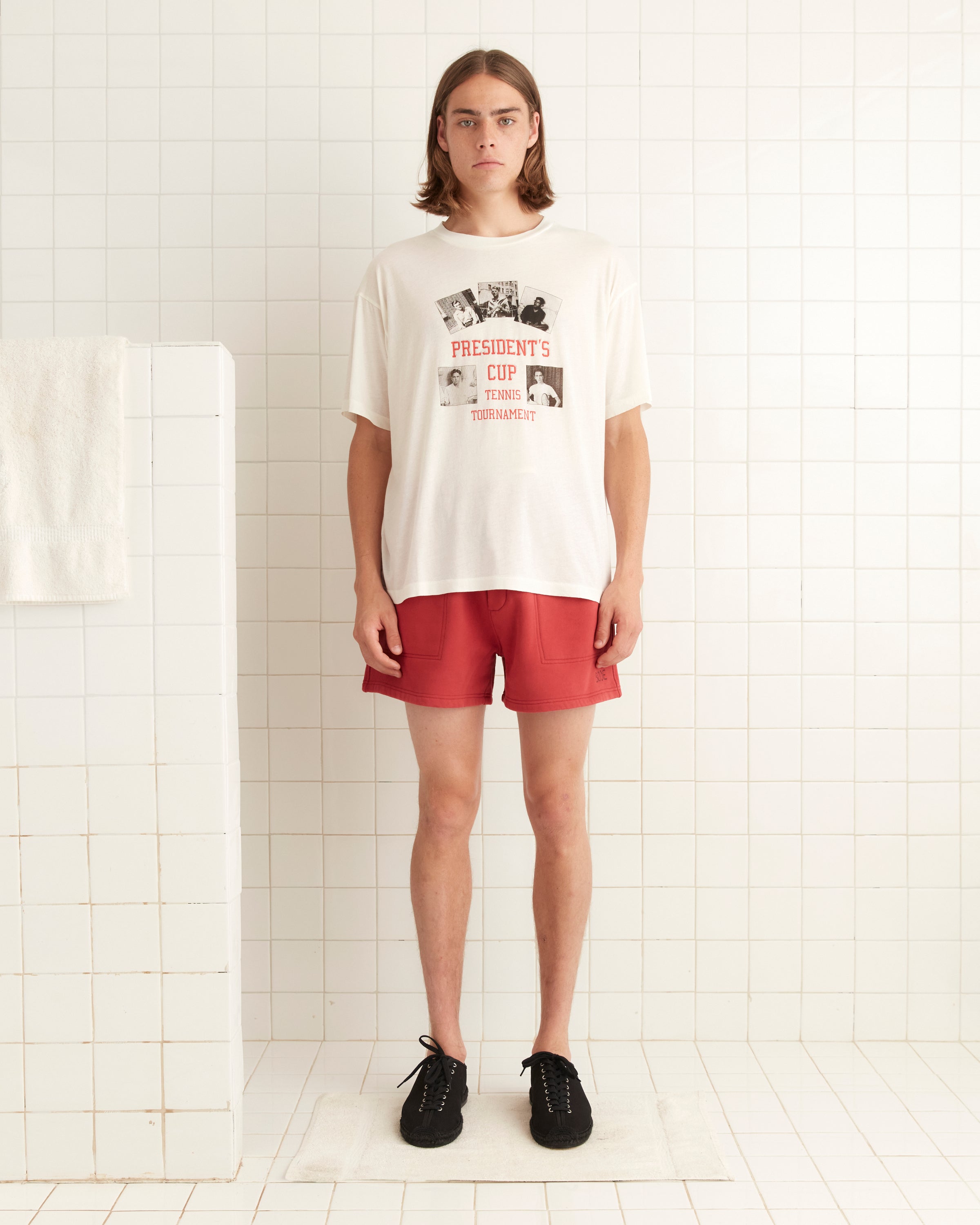 【関税込み】Bode ホワイト 'President's Cup' Tシャツ President's Cup Tee – BODE