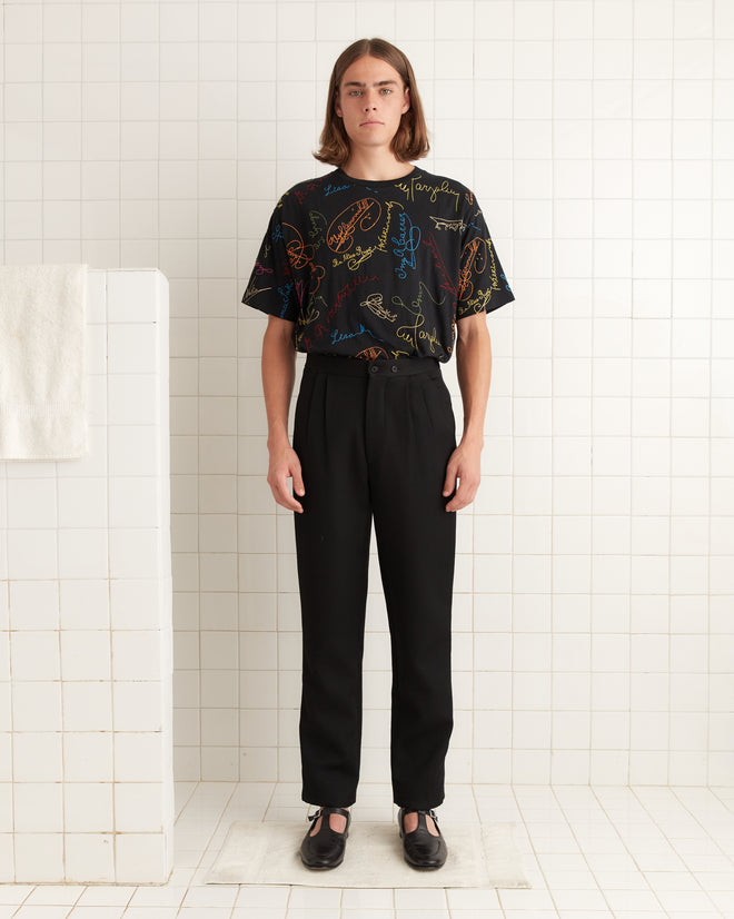 Signature Scrawl Boxy Tee MENS CUT AND SEW BODE New York