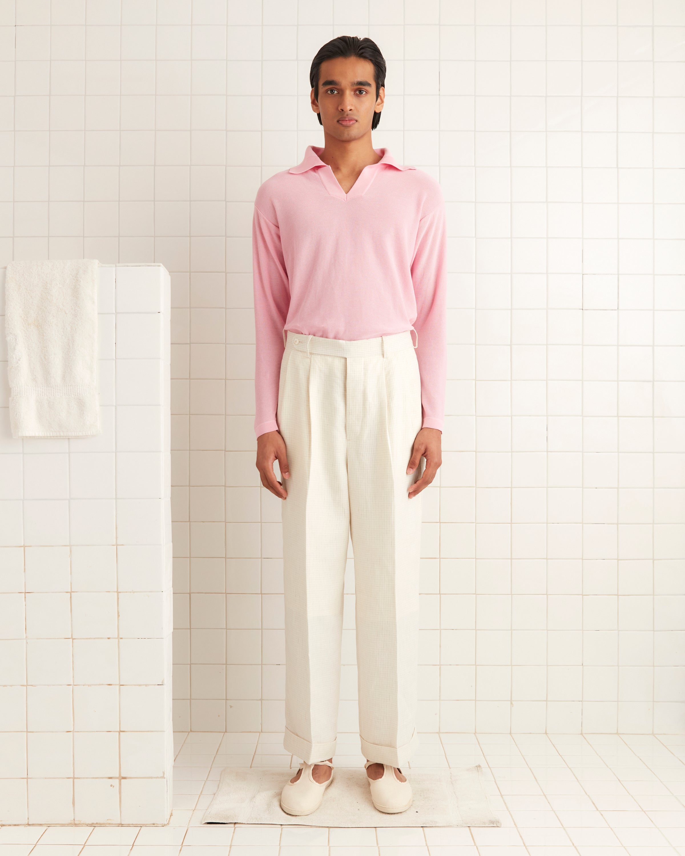 【最終値下げ】Small Box Polo Sweater pink Buy Supreme Small Box Polo Sweater 'Pink' - FW24SK30 PINK