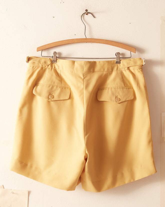 Mustard Wool Shorts - 36