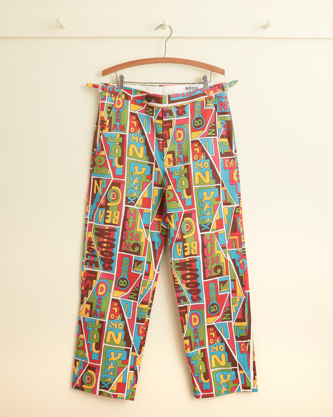 New England Mosaic Trousers MENS TROUSERS BODE New York