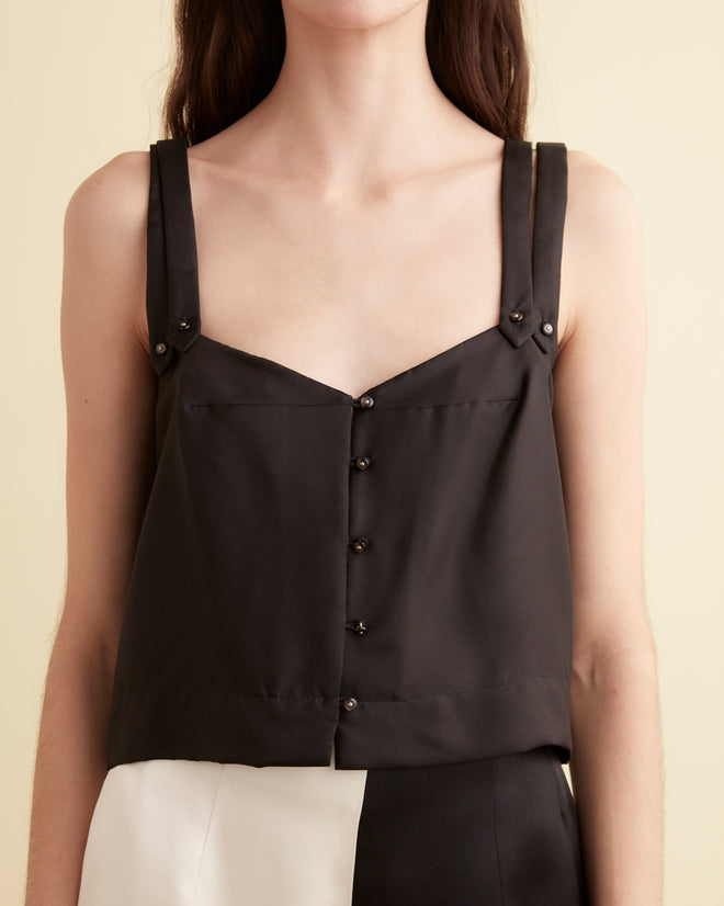 Night Moon Black Tank OOAK TOP BODE New York