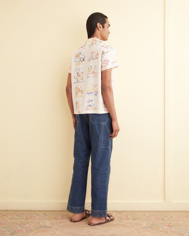 Nursery Rhyme Short Sleeve Shirt MENS SHIRTS BODE New York