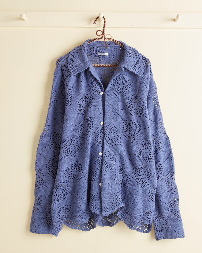 Ocean Mist Fan Long Sleeve Shirt - S/M