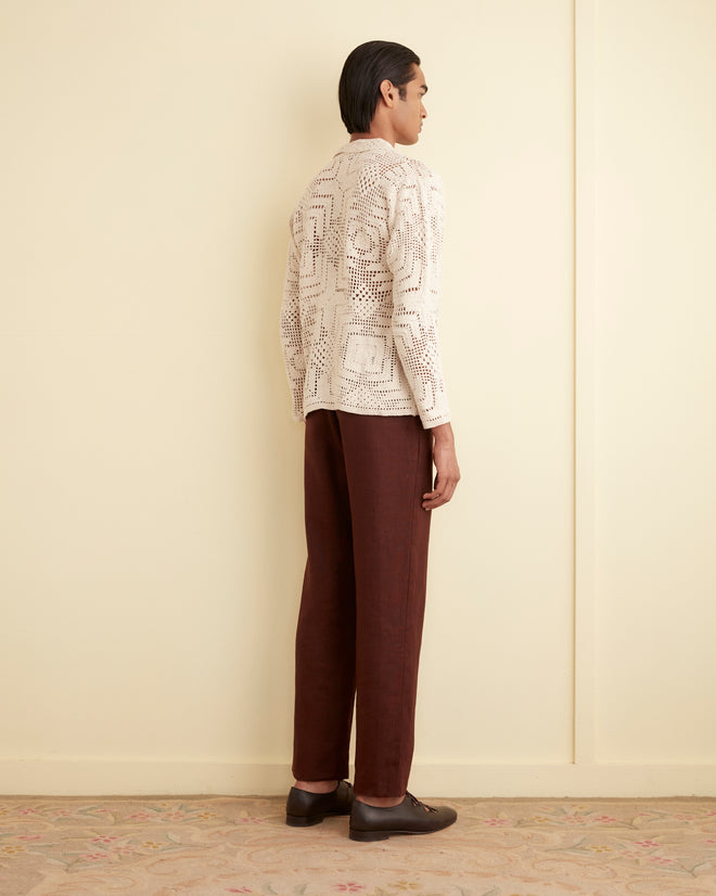 Crochet Shirt - Cream KNITWEAR BODE New York