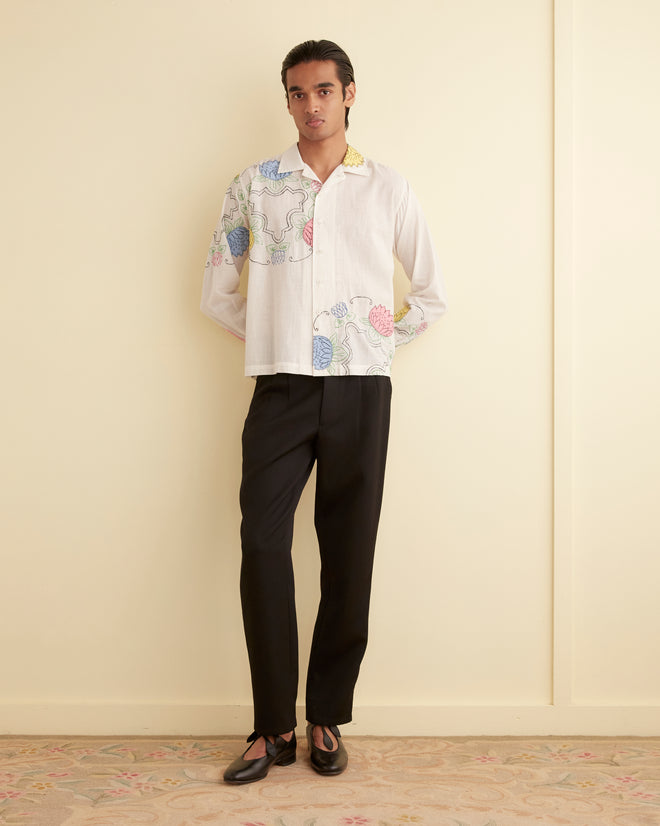 Patchwork Lotus Long Sleeve Shirt SHIRT BODE New York