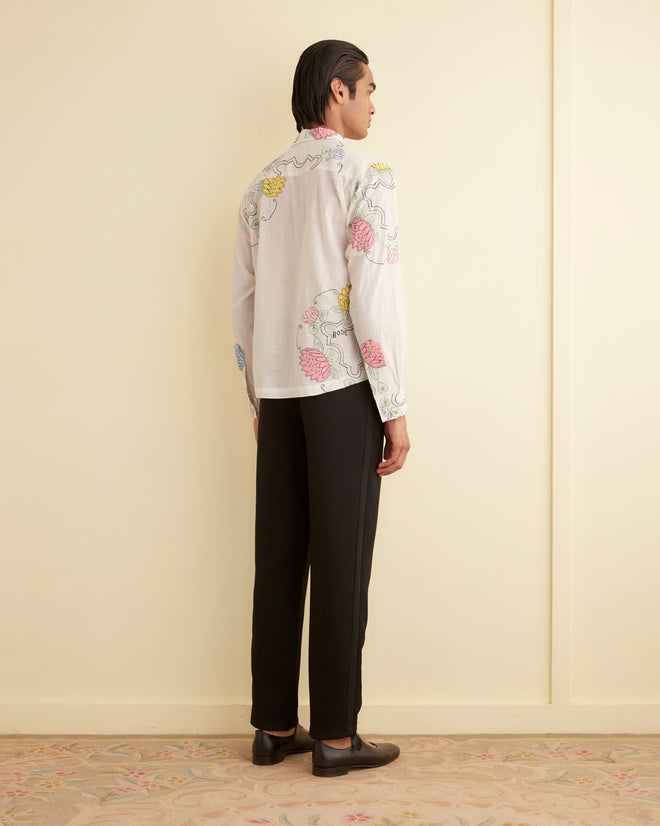 Patchwork Lotus Long Sleeve Shirt SHIRT BODE New York