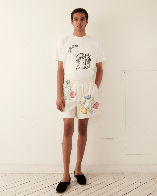 Patchwork Lotus Shorts SHORTS BODE New York
