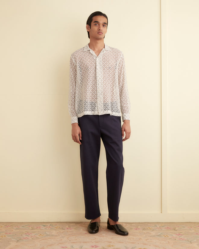 Petal Lace Long Sleeve Shirt SHIRT BODE New York