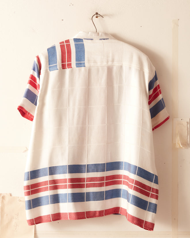 Pennant Plaid Short Sleeve Shirt - M/L