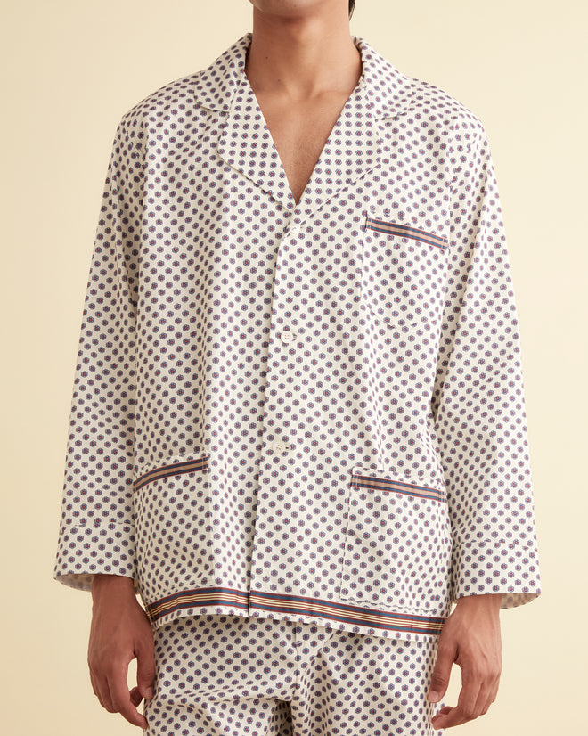 Petit Motifs Pajama Shirt