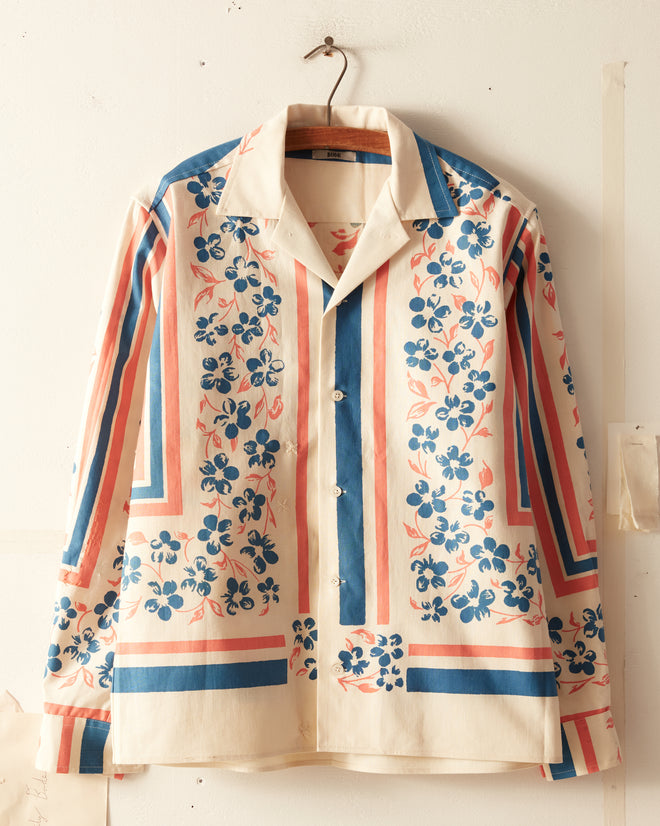 Plumeria Long Sleeve Shirt - XS/S OOAK SHIRT BODE New York