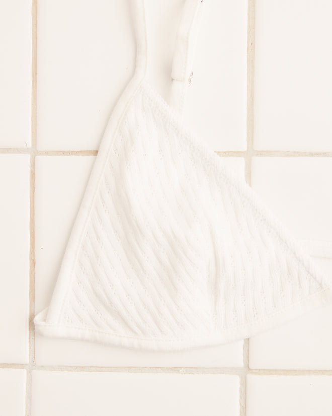 Pointelle Bra UNDERPINNINGS BODE New York