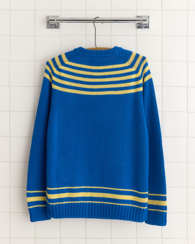 Pony Lasso Sweater - Blue Multi KNITWEAR BODE New York