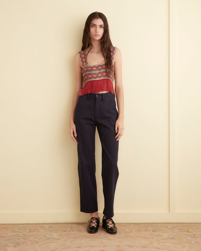 Poulin Fringe Top SHIRT BODE New York