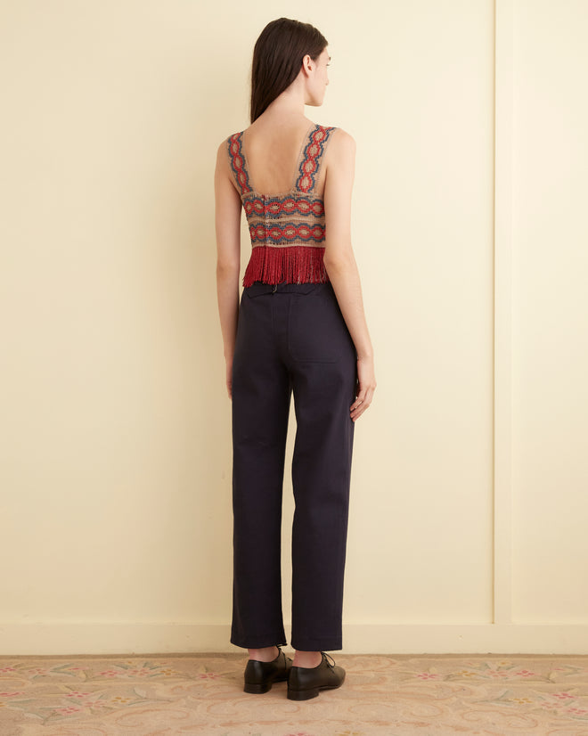 Poulin Fringe Top SHIRT BODE New York