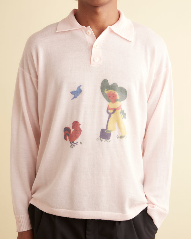 Printed Farm Polo KNITWEAR BODE New York