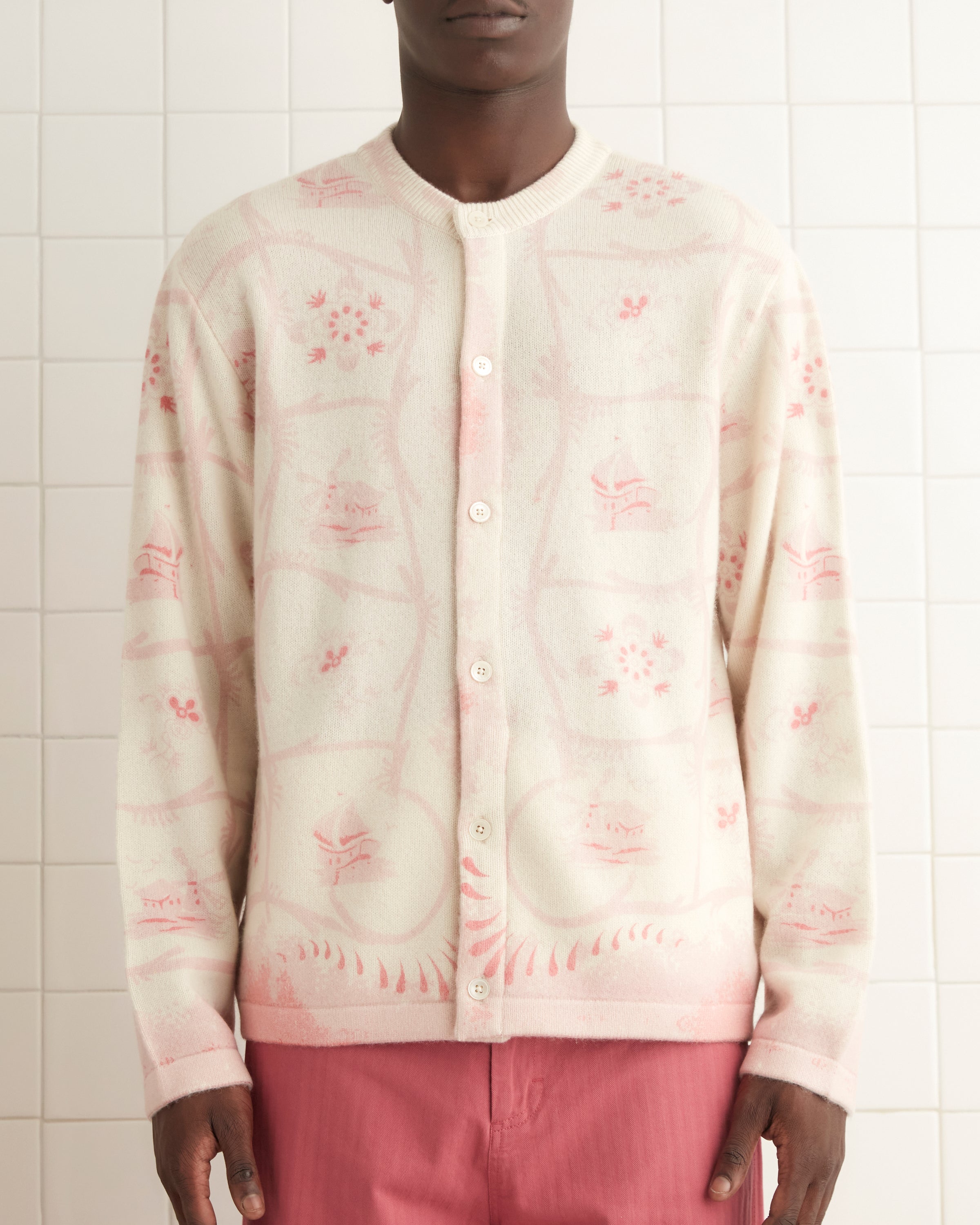 トップス DAMEGE PIGMENT KNIT CARDIGAN トップス DAMEGE PIGMENT KNIT CARDIGAN PIGMENT DAMAGE KNIT